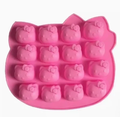 Bandeja para hacer cubitos de hielo Hello Kitty moldes de silicona gelatina 16 un. Foto 1 de 4