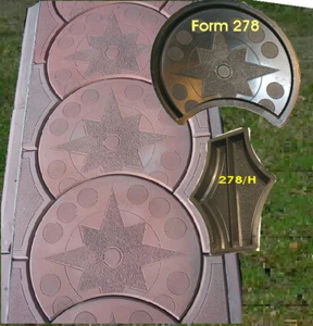 3 Giessformen aus kunststoff für Gehwege ( Satz 278+ H) - Bild 1 von 1