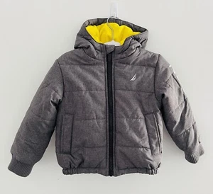 NAUTICA KIDS SKI SNOW JACKET Gray W Yellow Liner Size 2T - Picture 1 of 5