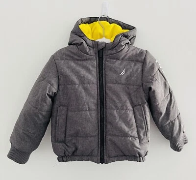 CHAQUETA ESQUÍ NIEVE NAUTICA NIÑOS Gris con Forro Amarillo Talla 2T Foto 1 de 4