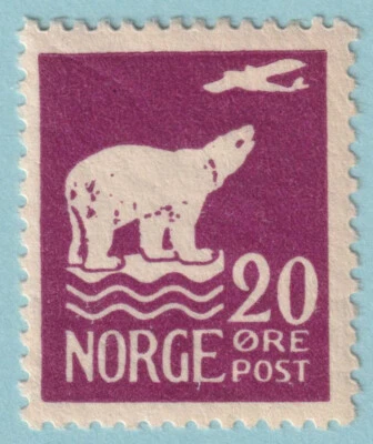 NORWAY 109  MINT NEVER HINGED OG ** POLAR BEAR - NO FAULTS VERY FINE! - DUV — 第 1/2 张图片