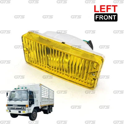 Yellow Lh Front Bumper Lamp Lights Fits Isuzu Rocky FSR FTR 175 195 1984 - 1995 Foto 1 de 4