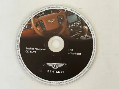 2004 2005 2006 BENTLEY CONTINENTAL GT COUPE SPUR NAVIGATION CD COVERS SOUTHEAST  - Image 1 of 4