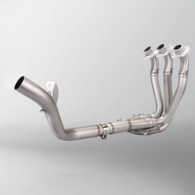 Tubo de enlace delantero cabezal sistema de escape completo titanio para Triumph Street Triple765 Foto 1 de 3