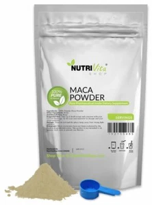 100% PURE ORGANIC RAW MACA POWDER USP GRADE NVS USA NONGMO VEGAN ENERGY - Picture 1 of 2
