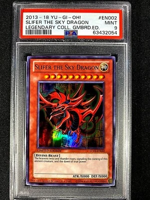 SLIFER THE SKY DRAGON 2013-18 EN002 LEGENDARY COLLECTION GAMEBOARD PSA 9 G1115 - Image 1 of 3