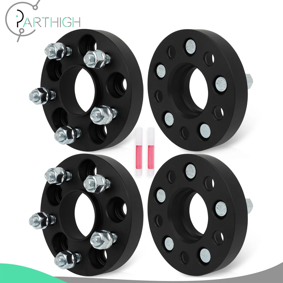 Espaciadores de rueda centrados en el cubo (4) 1" de grosor para Ford Fusion Escape Bronco Sport 5x108 Foto 1 de 4