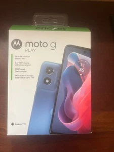 MOTOROLA MOTO G PLAY CRICKET WIRELESS PREPAID 2024 64GB BRAND NEW - Photo 1 sur 2