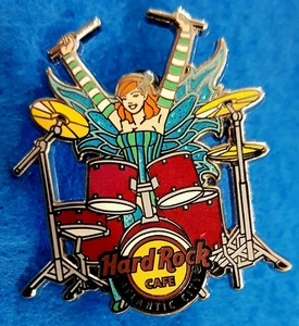 ATLANTIC CITY FAIRY GIRL ALAS DE MARIPOSA BATERÍA BATERÍA KIT Hard Rock Café PIN - Imagen 1 de 1