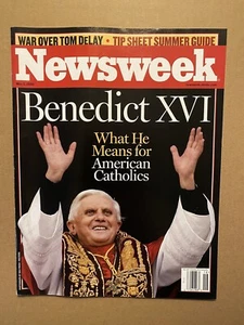 Newsweek Pope Benedict XVI May 2 2005 Newsstand Edition no label NEW Free Ship - Picture 1 of 1