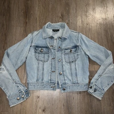 Ralph Lauren Black Label Jean куртка искусственно состаренный джинсовой ткани размер маленький - Изображение 1 из 4