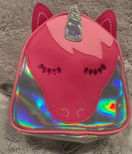 Bath and & Body Works Make-up Kosmetik Reise Reise Tasche Mini Rucksack Rosa Einhorn - Bild 1 von 3