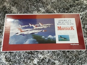 Raytheon Americas Beautiful Flying Team Maverick F-16 Poster Print 28.5" X 15.5" - Picture 1 of 7