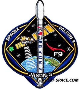 Authentic JASON-3 SPACEX FALCON 9 Launch VAFB USAF NASA SATELLITE Mission PATCH - Picture 1 of 3
