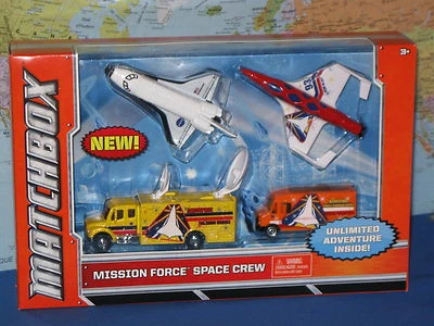 MATCHBOX MISSION FORCE SPACE CREW 4 PACK ENDEAVOUR SHUTTLE AERO BLAST BRAND NEW - Image 1 of 4