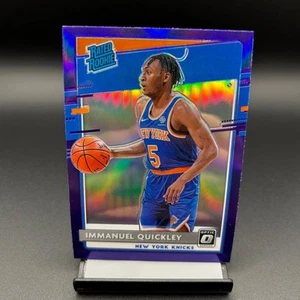 2020-21 Donruss Optic #175 Immanuel Quickley Purple RC New York Knicks - Picture 1 of 2