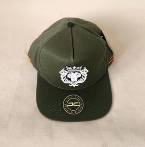 JC HATS RED EL REY Green and orange multicolored colorblock Snapback Cap AOP New - Picture 1 of 8