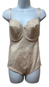 Vintage Adonna #0782 Nylon Bodysuit Bra Girdle 38D Pin Up Made in USA - Picture 1 of 16