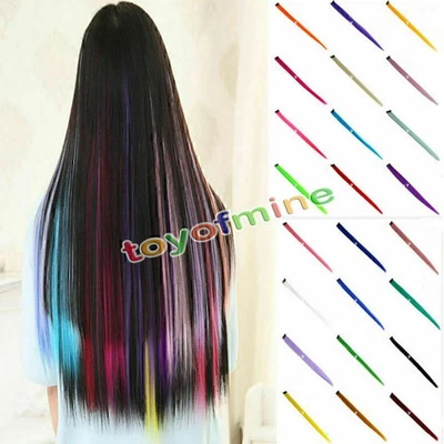 2 Stück Clip In Extensions Clip On Haarteile 55 cm Indisches Remy Echthaar - Bild 1 von 4