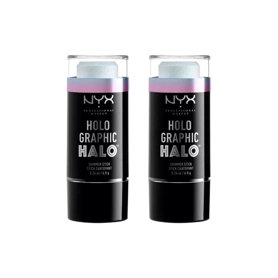 LOTE DE 2 - NYX Holo Gráfico Halo Shimmer Stick .24 OZ HHSS02 Arctic Crush Foto 1 de 1