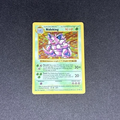 Nidoking 11/102 Shadowless Unlimited Holo Rare - Image 1 of 4