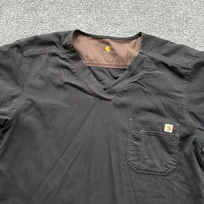 Camisa Carhartt Hombres Grande Negra Ripstop Bi Swing Blusa Médica Ropa de Trabajo Jersey Foto 1 de 4