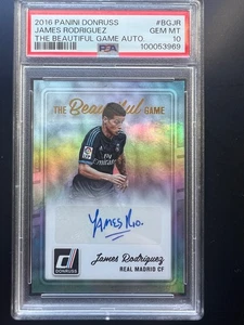 2016-17 Donruss James Rodriguez The Beautiful Game Auto #BG-JR Real Madrid - Picture 1 of 2