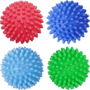 4-Pack Reusable Laundry Dryer Balls - Eco Friendly Fabric Vibrant Series - Picture 1 of 8