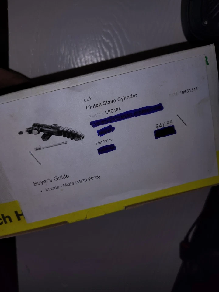 LUK 1990-2005 Mazda Miata Clutch Slave Cylinder - Image 1 of 1