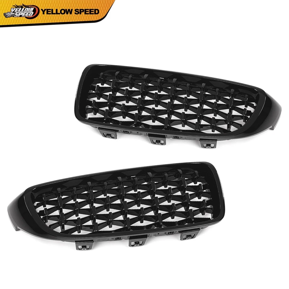 Parachoques delantero rejilla superior de diamante apta para BMW Serie 4 2014-2018 F32 F33 F36 F82 Foto 1 de 4
