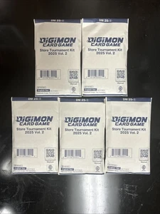 Digimon Card Game - Store Tournament Kit 2025 Vol 2 - X5 Sealed - Picture 1 of 2