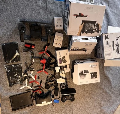 Lote Parrot Bebop 2 - 2 X Drones - Controlador Sky - PACK FPV - Flypad Leer Foto 1 de 4