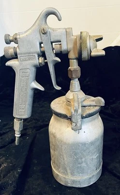 Vtg M & E Mfg Model S-70 Paint Gun / Sprayer - with SHARPE Canister Model 400 - Image 1 of 4