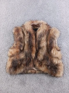 INC International Concepts PS Petite Womens Jacket Vest Beige Acrylic Blend - Picture 1 of 10