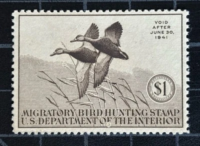 US Stamps - SC# RW7 - Duck Stamp - MOGH - SCV $115.00 - Image 1 of 2