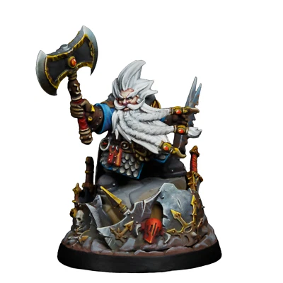 Grombrindal White Dwarf painted figure Age of Sigmar Pre-Sale | Art - Image 1 of 4