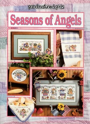Good-Natured-Girls Seasons of Angels Cross Stitch Leaflet 24513 - Image 1 of 3