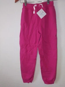 NWT Hanna Andersson Girl's 100% Cotton Jogger Pink Pants Sz 130 US 8 Kids Basics - Picture 1 of 3