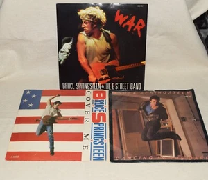3 Bruce Springsteen singles 45 rpm vinyl. War - Cover me - Dancing in the dark. - Picture 1 of 2