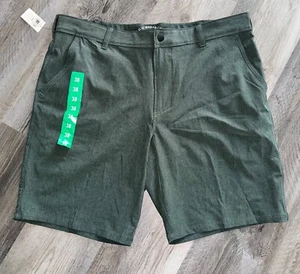 MENS 38 Jungle Green G.H. BASS & CO STRETCH CARGO STYLE TREK SHORTS NWT - Picture 1 of 4