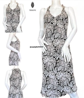 Vestido midi rayón floral TESSUTO Foto 1 de 4