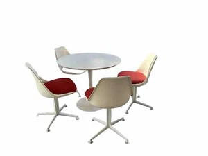 Original, Mid Century, 1960's, Arkana, Dining Set, white, tulip, space age - Picture 1 of 12
