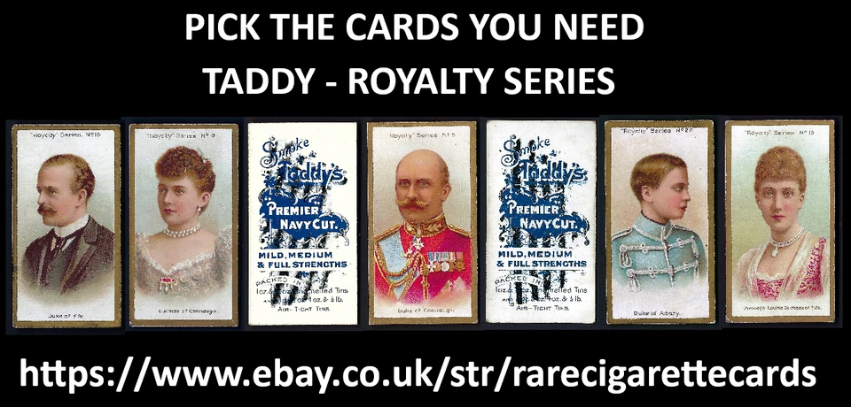 TADDY - ROYALTY SERIES - PICK THE CARDS YOU NEED - Image 1 of 1