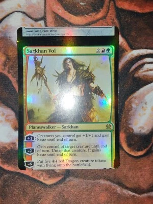 FOIL NFC Miscut Sarkhan Vol Modern Masters MTG Magic the Gathering - Image 1 of 2
