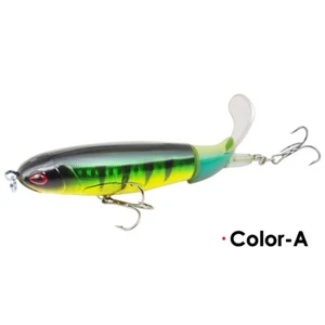 Fishing Lures Whopper Plopper Topwater Floating Rotating Tail Bait Hooks Tackle - Picture 1 of 6
