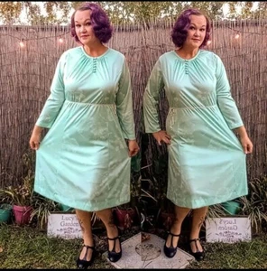 XL Mint Vintage Dress British lady 1XL - Picture 1 of 2