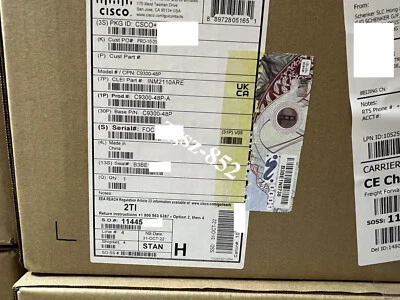 Cisco Catalyst C9300-48P-A Switch 48port 1G copper PoE+ Network Advantage Uplink - Image 1 of 4