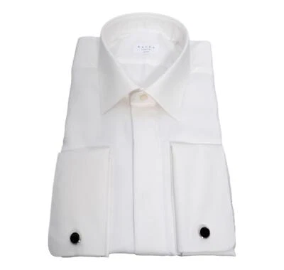 XACUS Camicia Uomo Travel Shirt Tessuto Lavorato Doppi Polsi 41812.003Col Bianco - Immagine 1 di 2