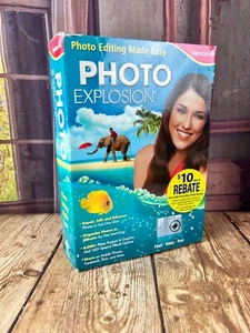 Photo Explosion Deluxe Windows Photo Editing Version 4 - Canon Sony Nikon Camera - Picture 1 of 8