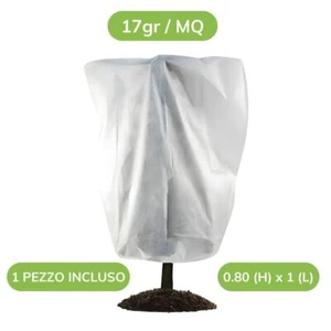 5 Cappucci Protezione Piante - 80cm x 1mt - Copri Piante Inverno - Antigelo TNT - Foto 1 di 1